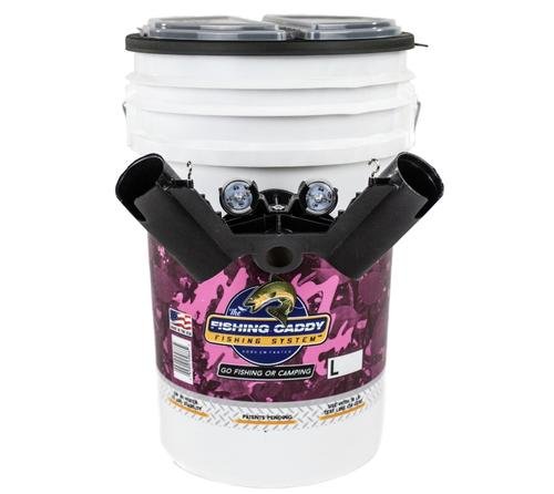 Pink Camo Fishing Caddy™️ - With Organizer Lid